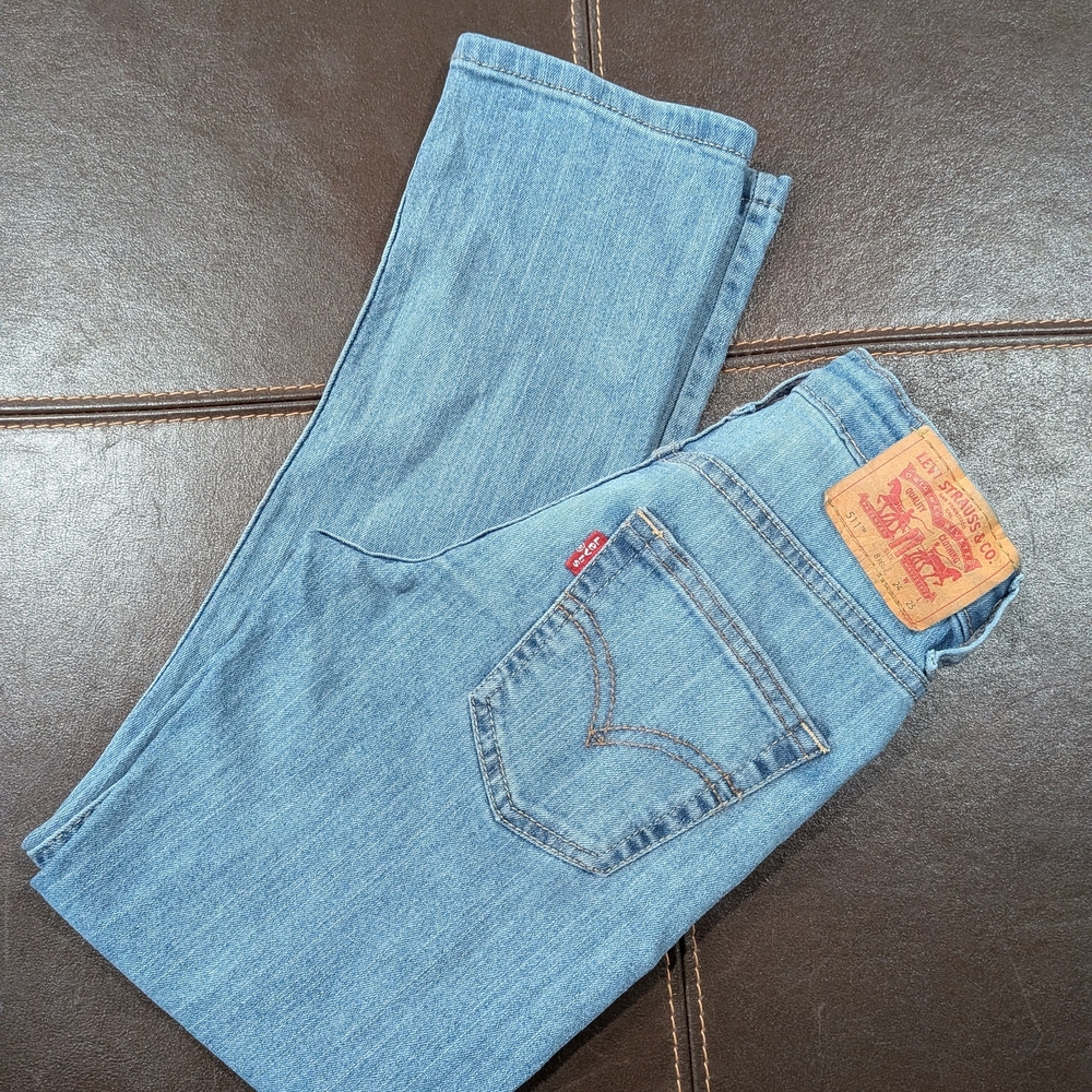 Levi's Blue Jeans with Red Waistband